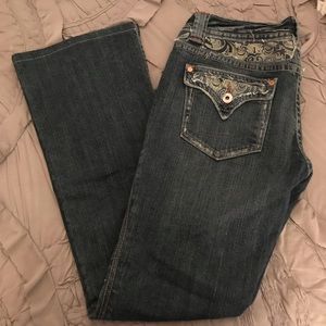 Miss Me Paisley Boot Cut Jeans